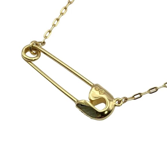 Auth SWAROVSKI - Gold Clear Hardware Swarovski Crystal Necklace - Picture 3 of 4